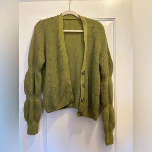 Nice green cardigan